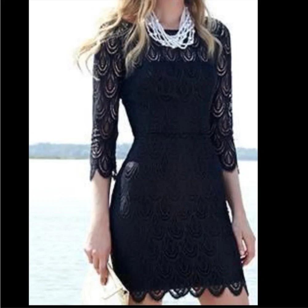 LILLY PULITZER black Hera lace dress - Picture 5 of 10